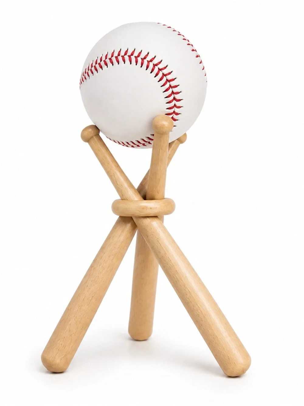 Mini Wooden Baseball Display Stand
